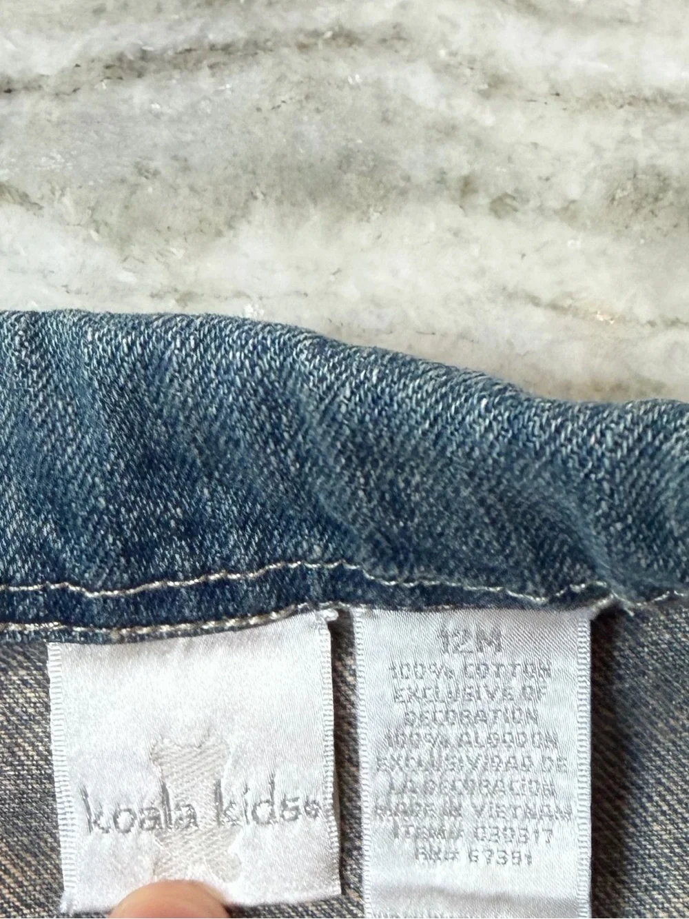 Koala Kids Blue Denim Jean Jacket with Rodeo Embroidery Western Vibes